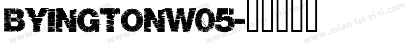 ByingtonW05字体转换