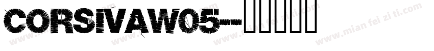 CorsivaW05-字体转换