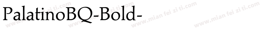 PalatinoBQ-Bold字体转换