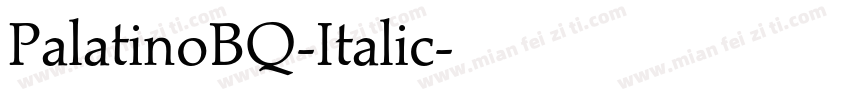 PalatinoBQ-Italic字体转换