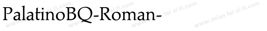 PalatinoBQ-Roman字体转换