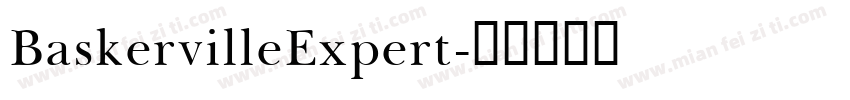 BaskervilleExpert字体转换