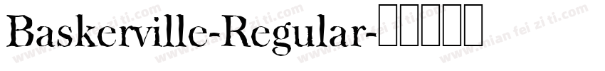 Baskerville-Regular字体转换