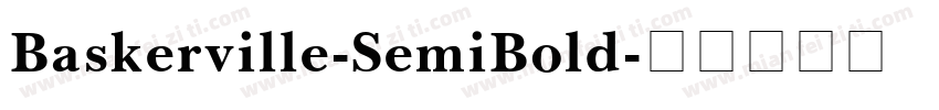 Baskerville-SemiBold字体转换