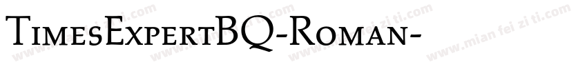 TimesExpertBQ-Roman字体转换