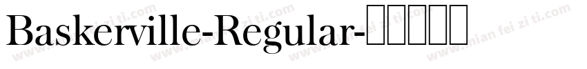 Baskerville-Regular字体转换