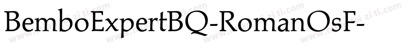 BemboExpertBQ-RomanOsF字体转换