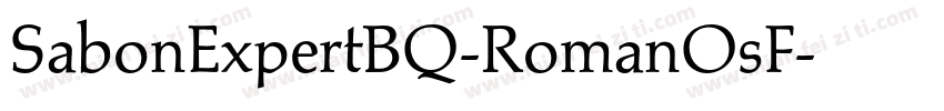 SabonExpertBQ-RomanOsF字体转换