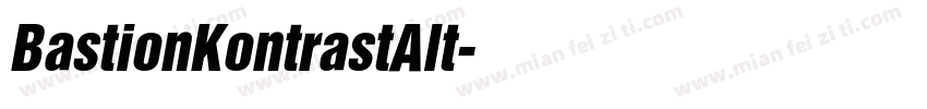 BastionKontrastAlt字体转换