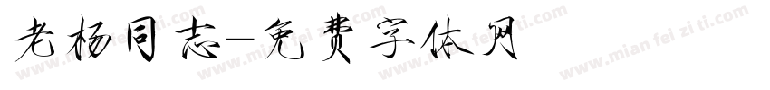 老杨同志字体转换