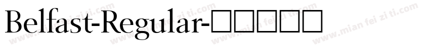 Belfast-Regular字体转换