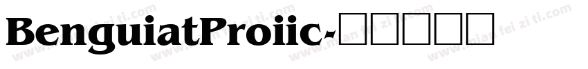 BenguiatProiic字体转换