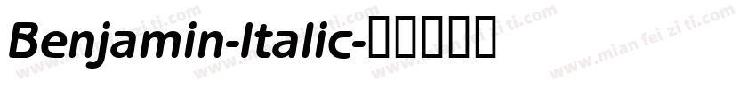 Benjamin-Italic字体转换