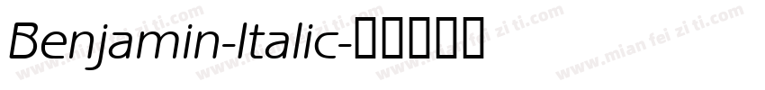 Benjamin-Italic字体转换