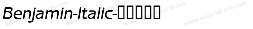 Benjamin-Italic字体转换