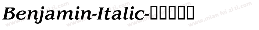Benjamin-Italic字体转换