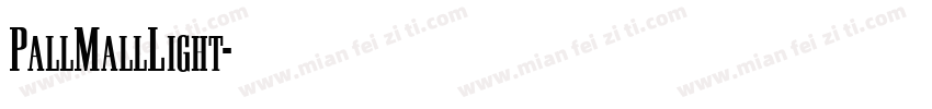 PallMallLight字体转换