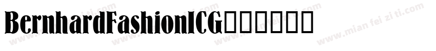 BernhardFashionICG字体转换