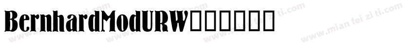 BernhardModURW字体转换