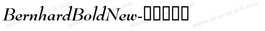 BernhardBoldNew字体转换