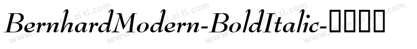 BernhardModern-BoldItalic字体转换