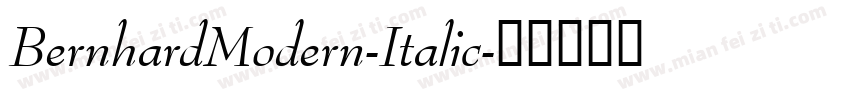 BernhardModern-Italic字体转换