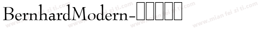BernhardModern字体转换
