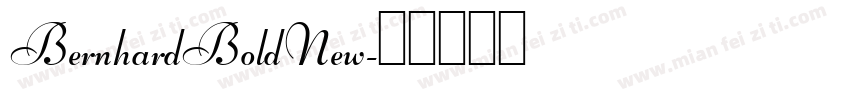 BernhardBoldNew字体转换
