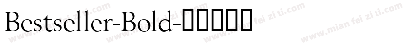 Bestseller-Bold字体转换