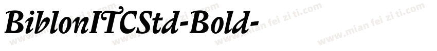 BiblonITCStd-Bold字体转换