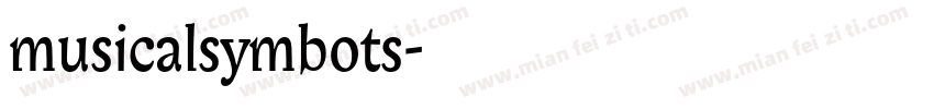musicalsymbots字体转换