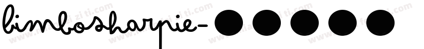 BimboSharpie字体转换