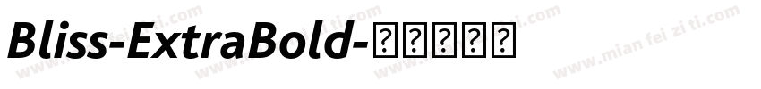 Bliss-ExtraBold字体转换