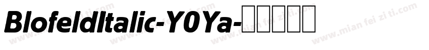 BlofeldItalic-Y0Ya字体转换