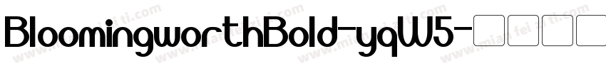 BloomingworthBold-yqW5字体转换