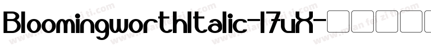 BloomingworthItalic-l7vX字体转换