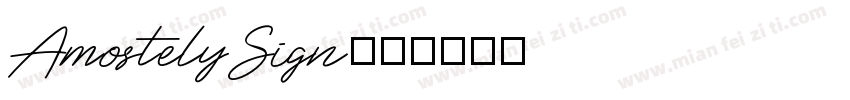 AmostelySign字体转换