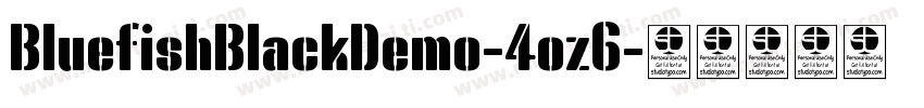 BluefishBlackDemo-4oz6字体转换