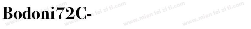 Bodoni72C字体转换