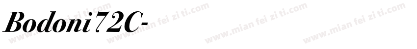 Bodoni72C字体转换