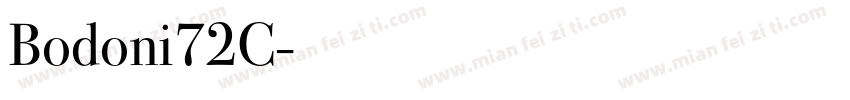 Bodoni72C字体转换
