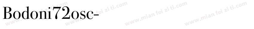 Bodoni72osc字体转换