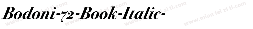 Bodoni-72-Book-Italic字体转换