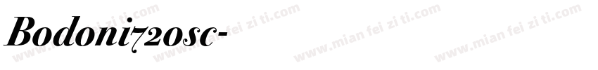 Bodoni72osc字体转换