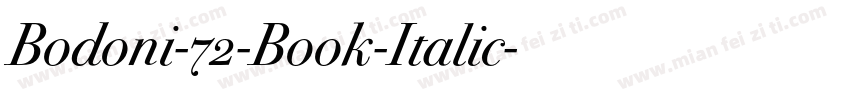 Bodoni-72-Book-Italic字体转换