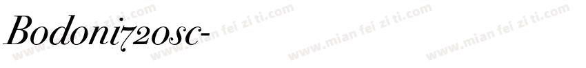 Bodoni72osc字体转换