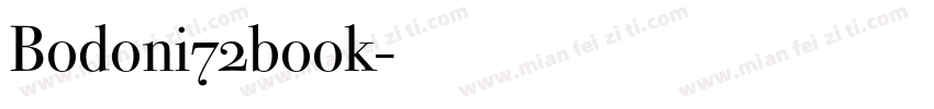Bodoni72book字体转换