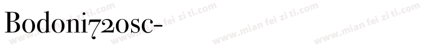 Bodoni72osc字体转换