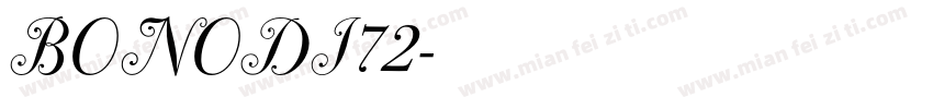 BONODI72字体转换