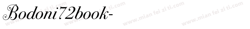 Bodoni72book字体转换